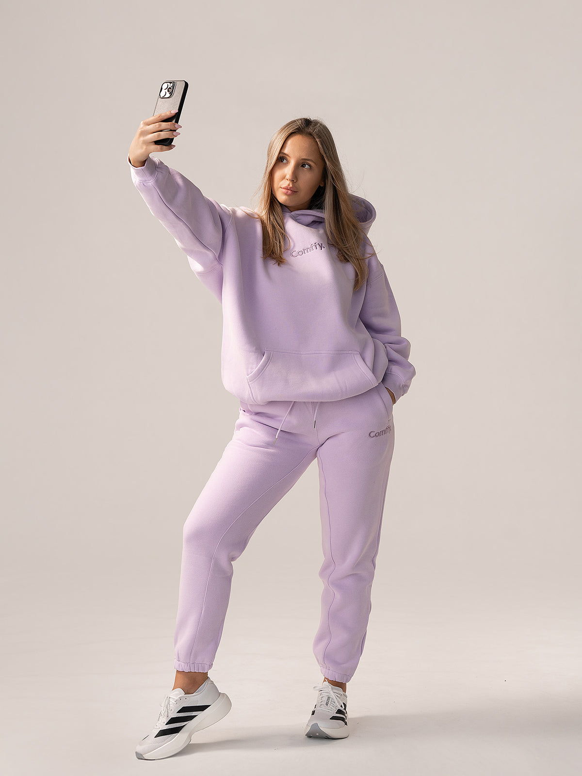 Bluza z kapturem - lilac