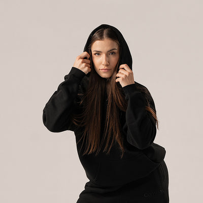 Bluza z kapturem - deep black