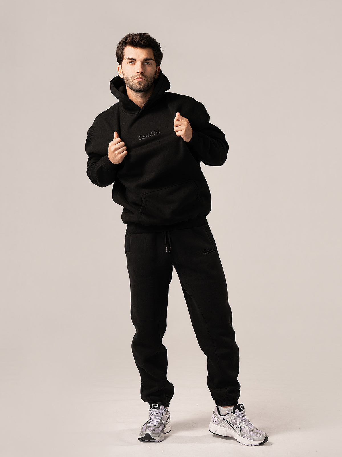 Bluza z kapturem - deep black
