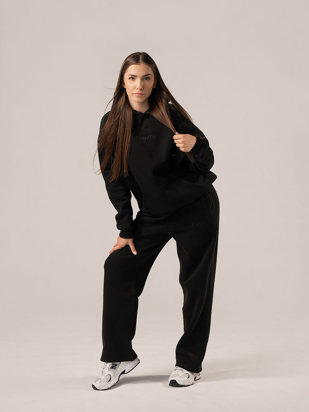 Bluza z kapturem - deep black